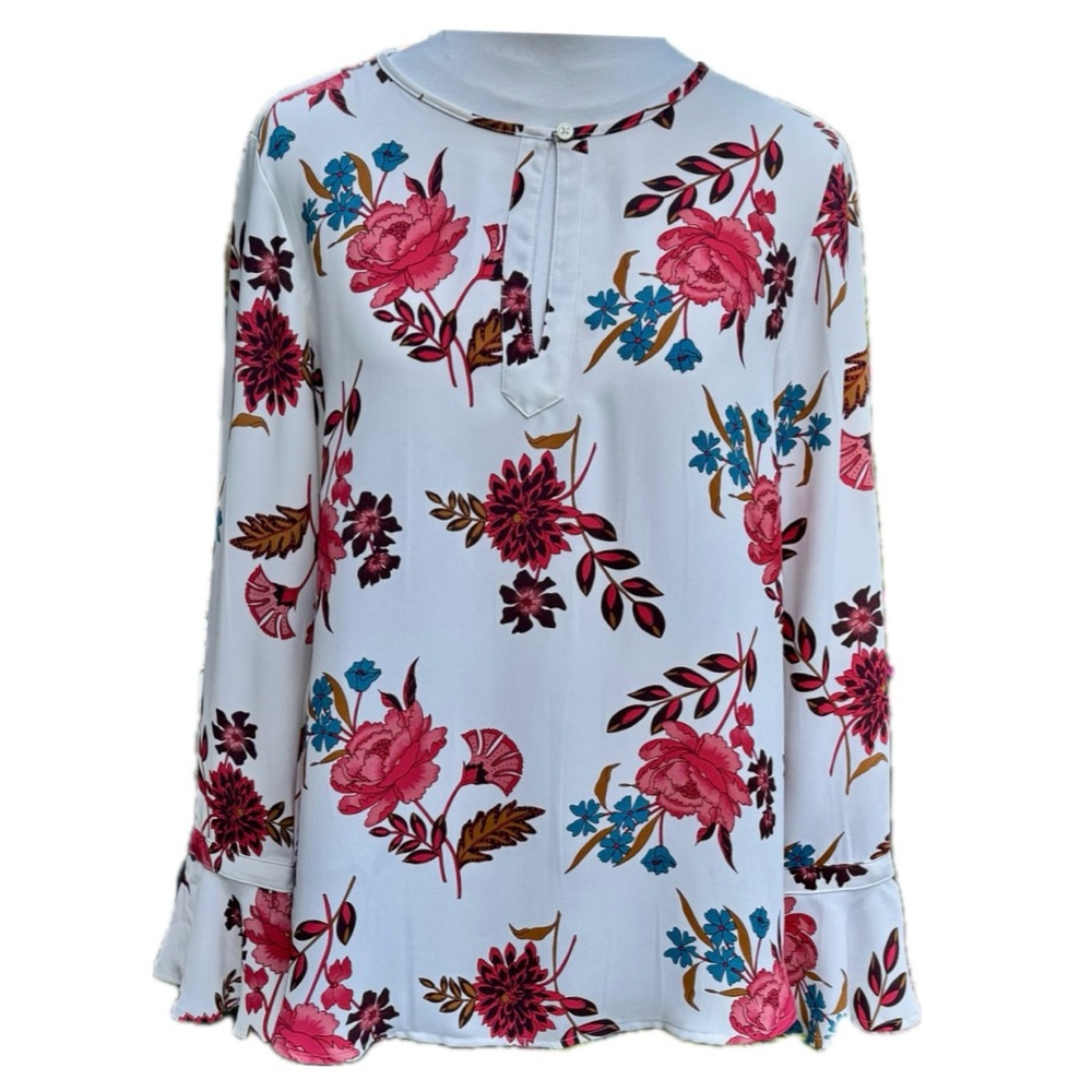 Loft Floral Print Top Size Small